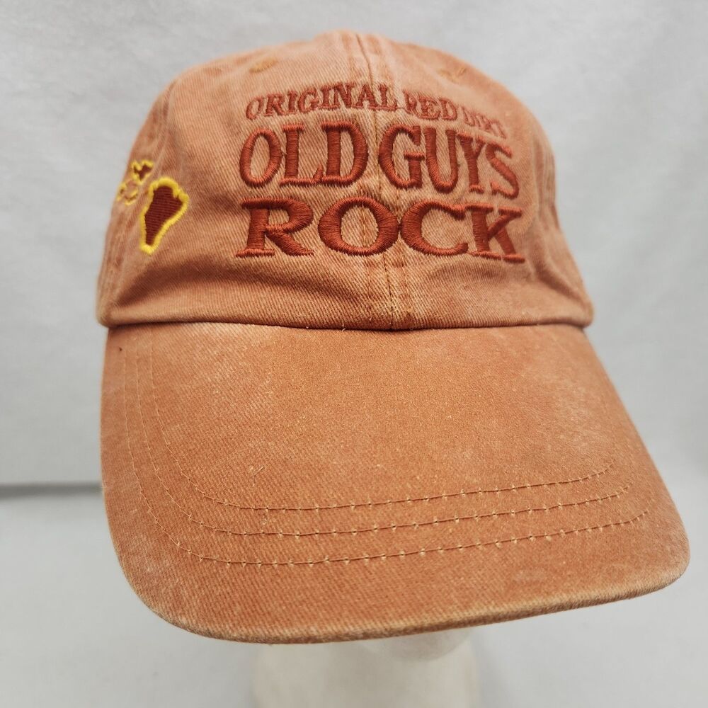 Cap Original Red Dirt Maui Old Guys Rock Strapback Baseball Hat Faded At Brim